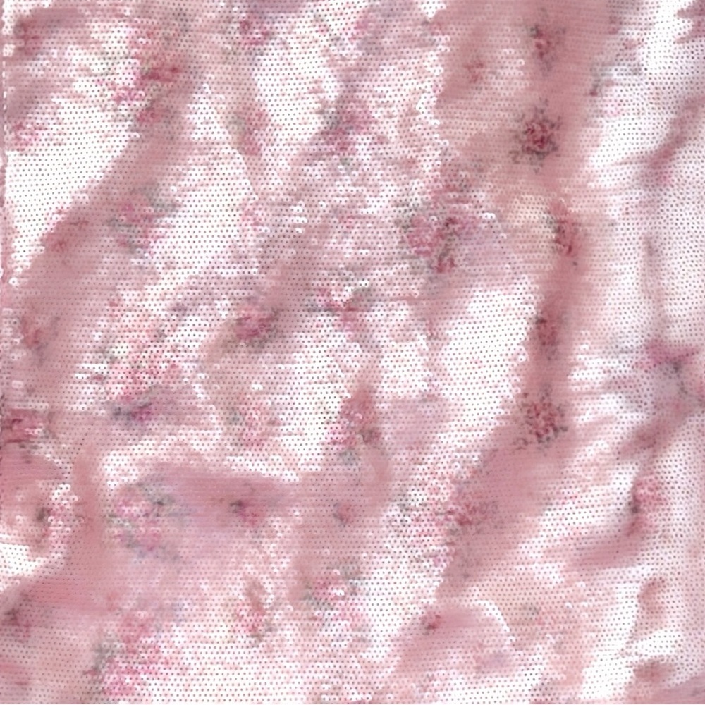 LoveShackFancy Stasia Sequin Floral Strapless Pink Cocktail Midi Dress NEW - Picture 14 of 15